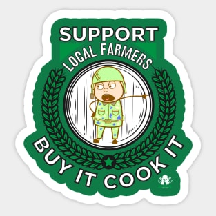 Local farmers need help buy local father day gift ideas Sticker